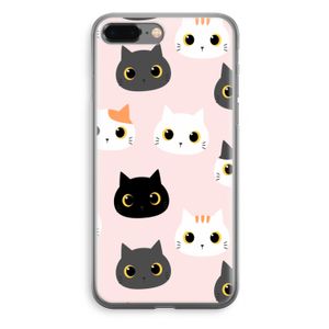 Katten: iPhone 8 Plus Transparant Hoesje