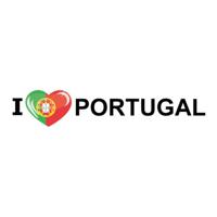Sticker - I love Portugal - 19 x 4 cm - Portugal - landenthema