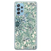 Samsung Galaxy A52 (5G) siliconen hoesje - Mandala blauw - thumbnail