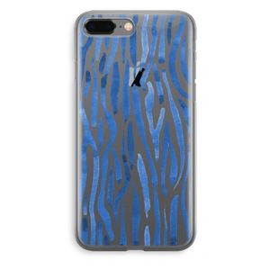 Blauwe nerven: iPhone 8 Plus Transparant Hoesje