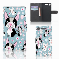 Sony Xperia XZ1 Telefoonhoesje met Pasjes Hondjes - thumbnail