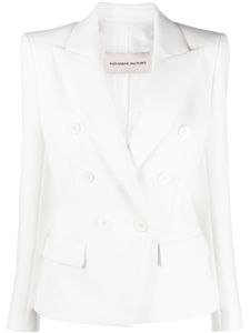 Alexandre Vauthier blazer croisé à revers pointus - Blanc