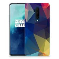 OnePlus 7T Pro | TPU Hoesje | Polygon Dark