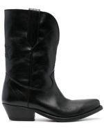 Golden Goose Western-style leather boots - Noir