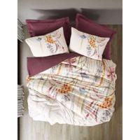 Beddengoedset - 1 dekbedovertrek 220 x 240 cm + 2 kussenslopen 60 x 60 cm - 100% katoen - Rood