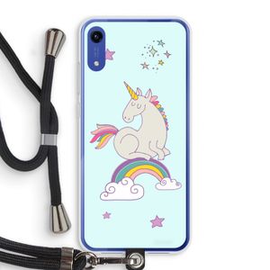 Regenboog eenhoorn: Honor Play 8A Transparant Hoesje met koord