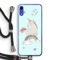 Regenboog eenhoorn: Honor Play 8A Transparant Hoesje met koord