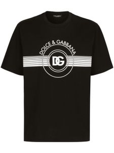 Dolce & Gabbana t-shirt en coton à logo imprimé - Noir