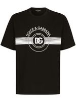 Dolce & Gabbana t-shirt en coton à logo imprimé - Noir