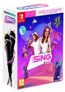 Nintendo Switch Let&apos;s Sing 2025 + 2 Microphones - International Edition