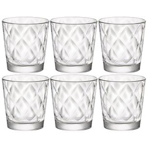 Drinkglazen set ruit motief 240 ml 6x stuks