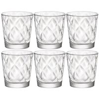 Drinkglazen set ruit motief 240 ml 6x stuks