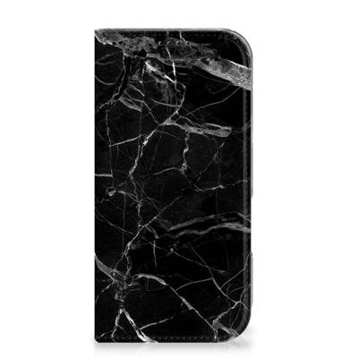 iPhone 16 Pro | Standcase | Marmer Zwart - Origineel Cadeau Vader