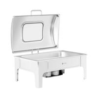 Chafing dish - GN 1/1 - Royal Catering - 8.5 L - 2 brandstofcellen - kijkvenster