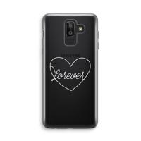 Forever heart pastel: Samsung Galaxy J8 (2018) Transparant Hoesje - thumbnail