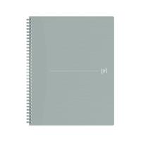 Spiraalblok Oxford Origin A4+ lijn 140 pagina's 80gr grijs