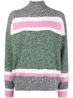 Barrie colour-block cashmere jumper - Gris