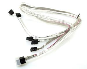 Supermicro CBL-SAST-0556 Serial Attached SCSI (SAS)-kabel Zwart, Wit