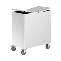 Meelopslagwagen - RVS - 175 l - 70.5 x 40.5 x 79 cm - Royal Catering