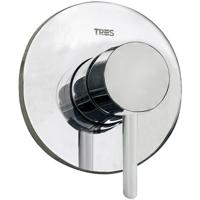 Douchekraan Tres Alplus | Inbouw | Mengkraan | Excl.Inbouwdeel | 1-weg | Rond | Chroom
