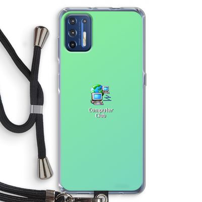 Win98: Motorola Moto G9 Plus Transparant Hoesje met koord