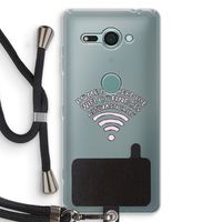 Home Is Where The Wifi Is: Sony Xperia XZ2 Compact Transparant Hoesje met koord