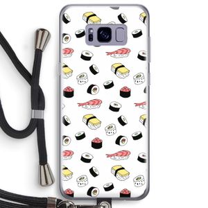 Sushi time: Samsung Galaxy S8 Plus Transparant Hoesje met koord