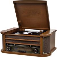 Reflexion HIF2004BT Retro-stereoset Radio, Bluetooth, Platenspeler, CD, USB Incl. afstandsbediening 2 x 40 W