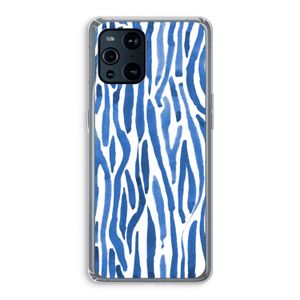 Blauwe nerven: Oppo Find X3 Pro Transparant Hoesje