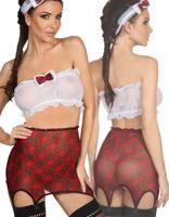 * BEAUTYNIGHT 4-delige Sexy schoolgirl setje Debbie