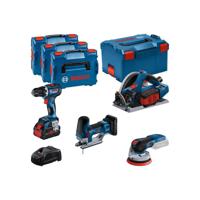 Bosch Professional Accu Toolkit 4-delig 18V GSR+GKT+GST+GEX in L-Boxx - 0615990N36