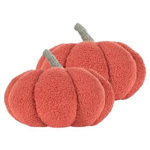 Beliani - MUNCHKIN - Sierkussen set van 2 - Oranje - 28 cm - Bouclé