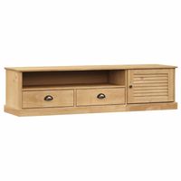 The Living Store VIGO Houten tv-meubel - 156 x 40 x 40 cm - Massief grenenhout - Met opbergruimte