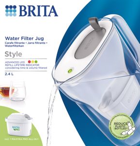 Brita Style Waterfilterkan Grijs + 1 Maxtra Filterpatroon