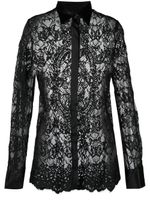 Philipp Plein chemise en dentelle - Noir