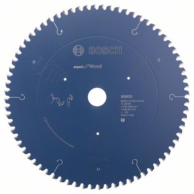Bosch Accessoires Cirkelzaagblad expert for Wood 305x30x2.4/1.8x72 T - 2608642531