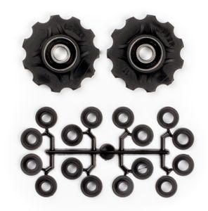 Elvedes Derailleurwieltjes 11 tanden 7-11v zwart 2 stuks