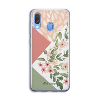 Sweet heaven geometrics: Samsung Galaxy A40 Transparant Hoesje