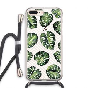 Geometrische jungle: iPhone 7 PLUS Transparant Hoesje met koord