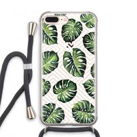 Geometrische jungle: iPhone 7 PLUS Transparant Hoesje met koord