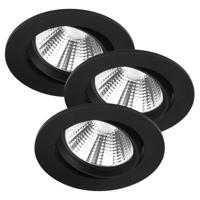 Nordlux Set van 3 spotsFremont zwart - 47580103