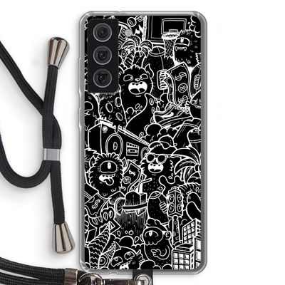 Vexx Black City : Samsung Galaxy S21 FE Transparant Hoesje met koord