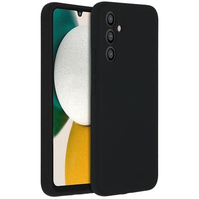 AccezzLiquid Silicone Backcover Samsung Galaxy A34 (5G) Telefoonhoesje Zwart