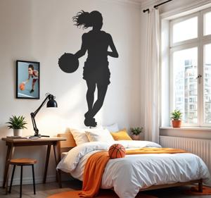 Vrouwenbasketbal basketbal sticker
