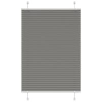 VidaXL Plissé rolgordijn 85x150 cm stofbreedte 84,4 cm antraciet
