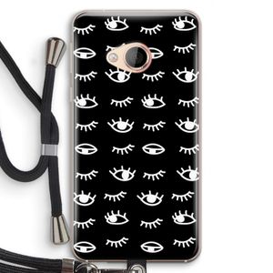Eye pattern #3: HTC U Play Transparant Hoesje met koord