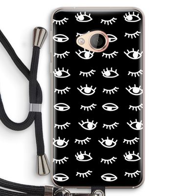 Eye pattern #3: HTC U Play Transparant Hoesje met koord
