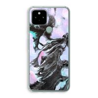 Pastel zwart: Google Pixel 5 Transparant Hoesje