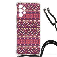 Samsung Galaxy A13 4G Doorzichtige Silicone Hoesje Aztec Paars