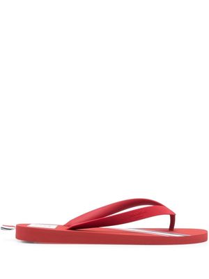 Thom Browne tongs à rayures - Rouge
